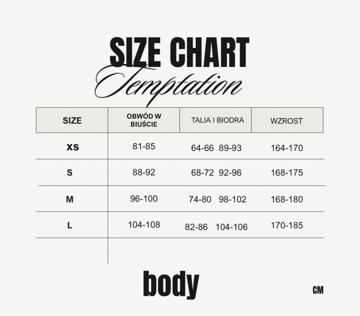 Body Temptation czerwone